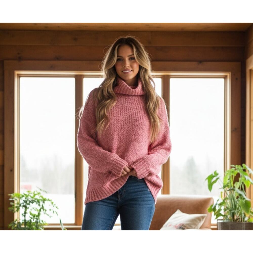 Anthropologie Oversized Turtleneck Sweater NWT • Size Small • MSRP $128